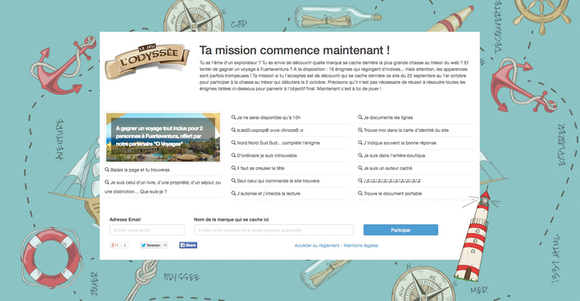 L’Odyssée qui se cache derrière Odyssee.io ? 16 énigmes